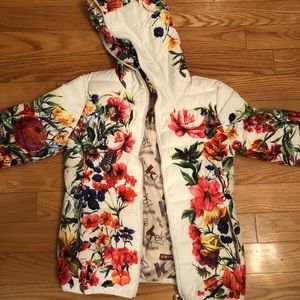 Floral snowsuit jacket
